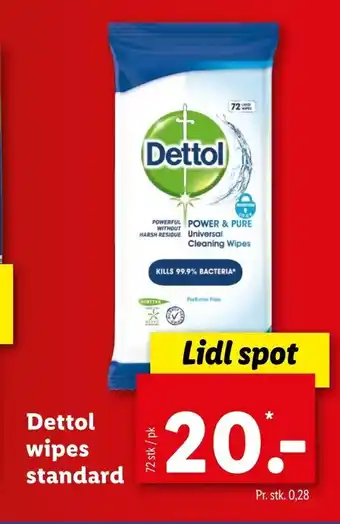 Dettol wipes standard