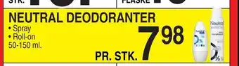 Neutral deodoranter