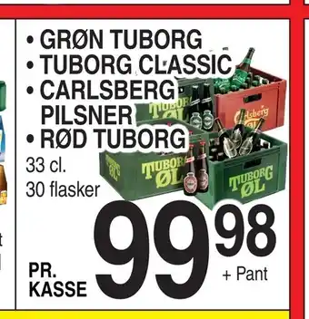 ABC Lavpris Grøn tuborg • tuborg classic carlsberg pilsner • rød tuborg tilbud