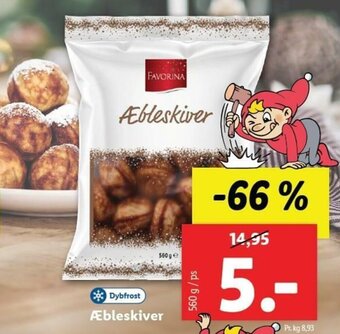 Lidl Æbleskiver 560g tilbud