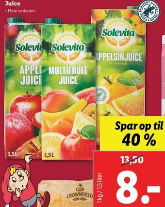 Lidl Juice tilbud