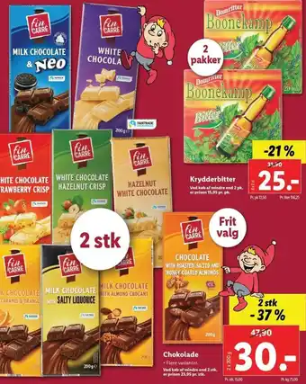 Lidl Chokolade 2x200g tilbud