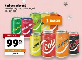 Scandinavian Park Harboe sodavand tilbud