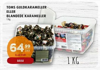 Scandinavian Park Toms guldkarameller eller blandede karameller tilbud