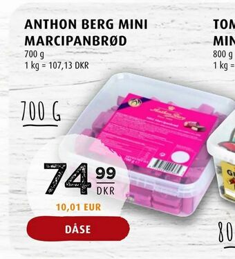 Scandinavian Park Anthon berg mini marcipanbrød tilbud