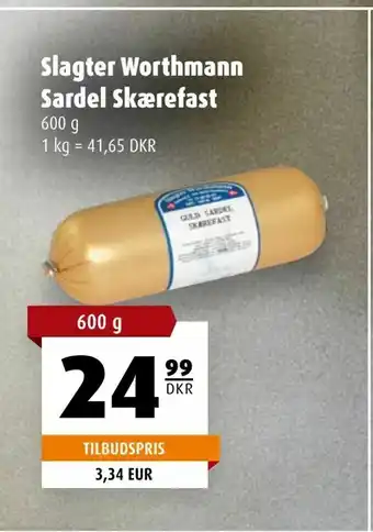 Scandinavian Park Slagter Worthmann Sardel Skærefast tilbud