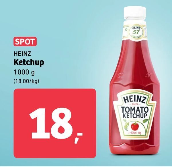 Ketchup tilbud hos ALDI