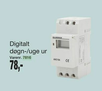 Harald Nyborg Digitalt døgn-/uge ur tilbud