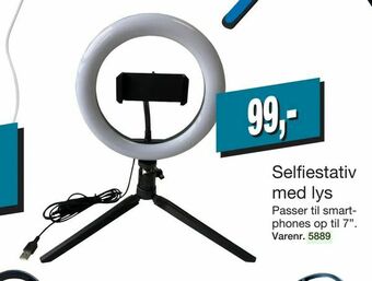 Harald Nyborg Selfiestativ med lys tilbud