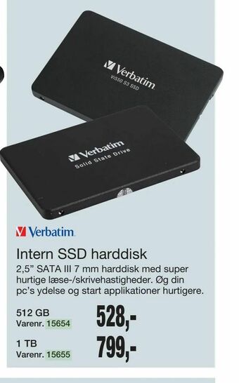 Harald Nyborg Intern SSD harddisk tilbud