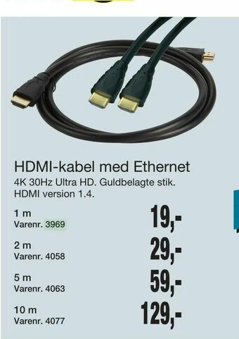 Harald Nyborg HDMI-kabel med Ethernet tilbud