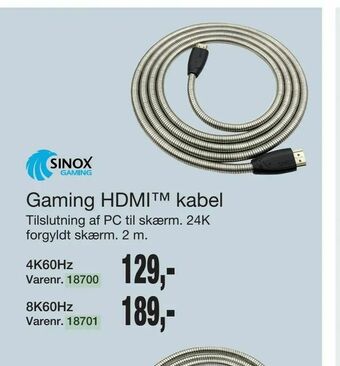 Harald Nyborg Gaming HDMI™ kabel tilbud