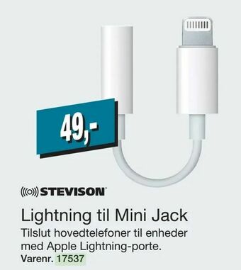 Harald Nyborg Lightning til Mini Jack tilbud