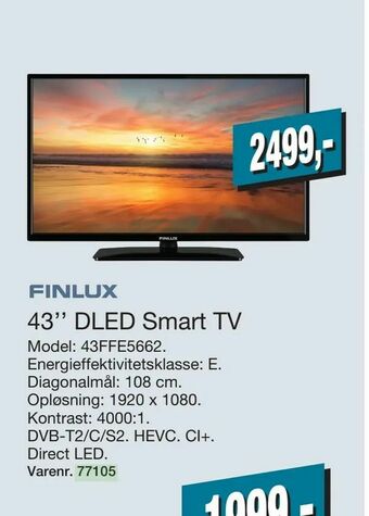 Harald Nyborg 43'' DLED Smart TV tilbud