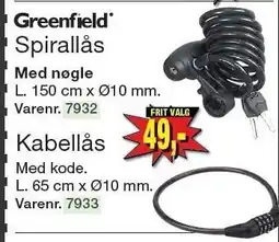 Harald Nyborg GREENFIELD Spirallås tilbud