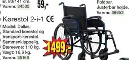 Harald Nyborg Kørestol 2-i-1 tilbud