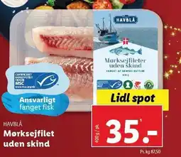 Lidl Mørksejfilet uden skind tilbud