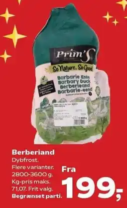 SuperBrugsen Berberiand tilbud