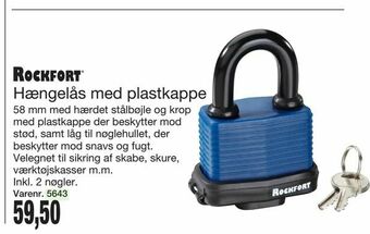 Harald Nyborg Hængelås med plastkappe tilbud