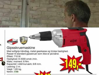 Harald Nyborg Gipsskruemaskine tilbud