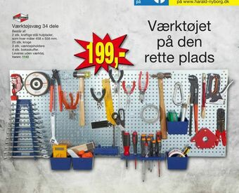 Harald Nyborg Værktøjsvæg 34 dele tilbud