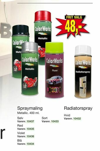 Harald Nyborg Spraymaling Radiatorspray tilbud