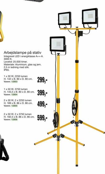 Harald Nyborg Arbejdslampe på stativ tilbud