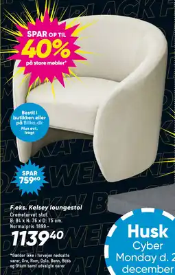Bilka Kelsey loungestol tilbud