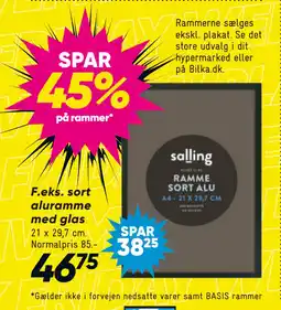 Bilka SPAR 45% på rammer tilbud