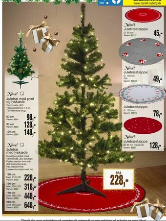 Harald Nyborg Juletræ med lyskæde tilbud