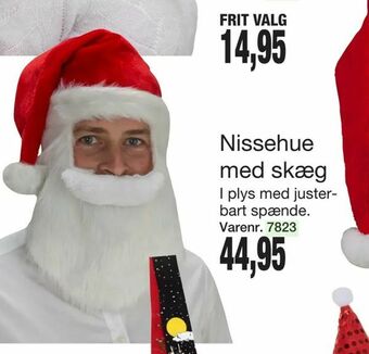 Harald Nyborg Nissehue med skæg tilbud