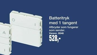 Harald Nyborg Batteritryk med 1 tangent tilbud