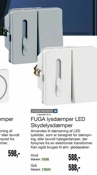 Harald Nyborg FUGA lysdæmper LED Skydelysdæmper tilbud