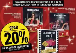 Løvbjerg SPAR 20% PÅ SMARTBOX BIOGRAFTUR tilbud