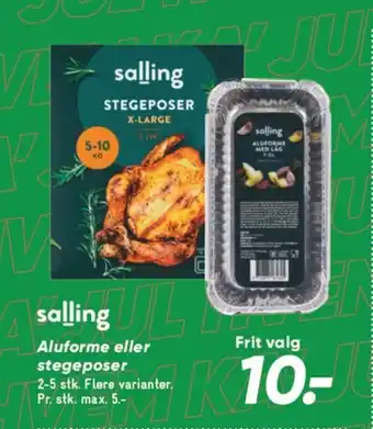 Bilka SALLING Aluforme eller stegeposer tilbud