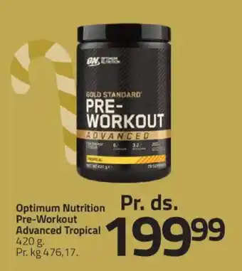 Fleggaard OPTIMUM NUTRITION Pre-Workout Advanced Tropical tilbud