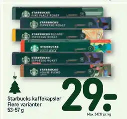 REMA 1000 STARBUCKS kaffekapsler tilbud