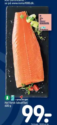 REMA 1000 Hel fersk laksefilet tilbud