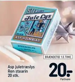 REMA 1000 Asp juletræslys Ren stearin tilbud