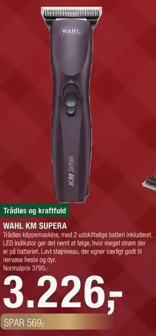 Land & Fritid WAHL KM SUPERA tilbud