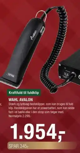 Land & Fritid WAHL AVALON tilbud