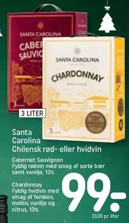 REMA 1000 Santa Carolina Chilensk rød- eller hvidvin tilbud