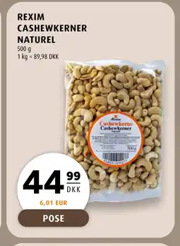 Scandinavian Park REXIM CASHEWKERNER NATUREL tilbud