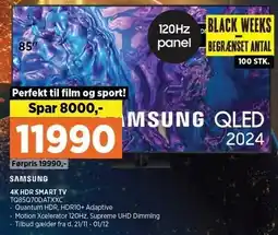 Power SAMSUNG 4K HDR SMART TV tilbud