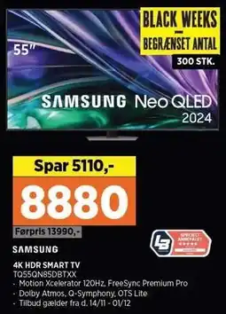 Power SAMSUNG 4K HDR SMART TV tilbud