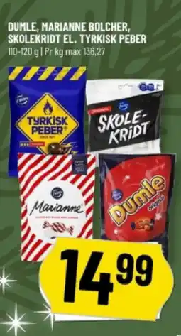 Løvbjerg DUMLE, MARIANNE Bolcher, skolekridt el. tyrkisk peber tilbud