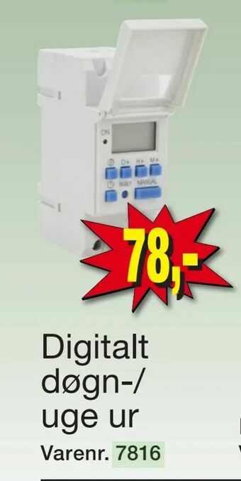 Harald Nyborg Digitalt døgn-/ uge ur tilbud