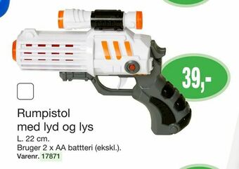 Harald Nyborg Rumpistol med lyd og lys tilbud