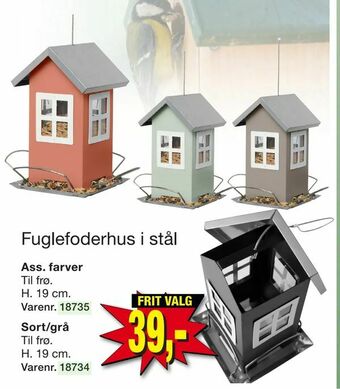 Harald Nyborg Fuglefoderhus i stål tilbud
