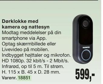 Harald Nyborg Trådløs dørklokke tilbud
